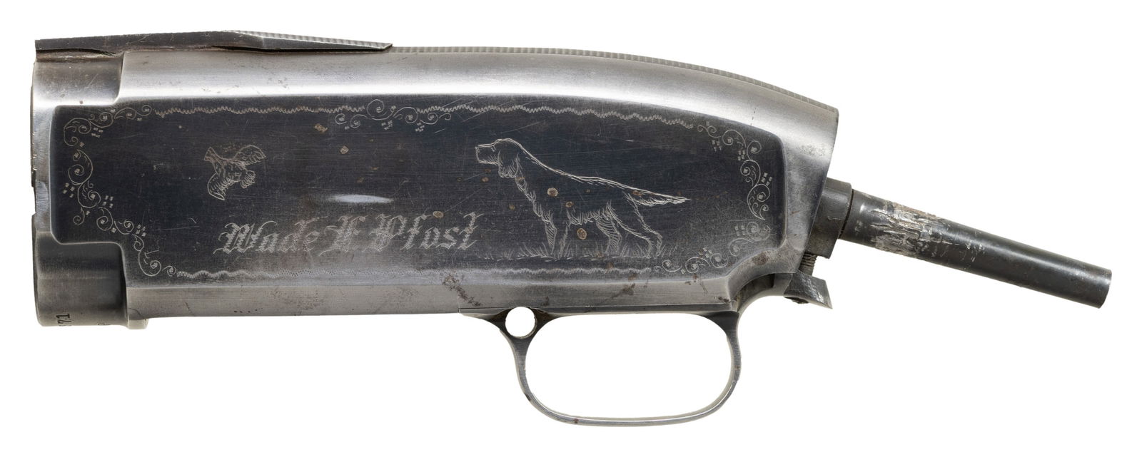 CUSTOM ENGRAVED WINCHESTER MODEL 12 TRAP - 2