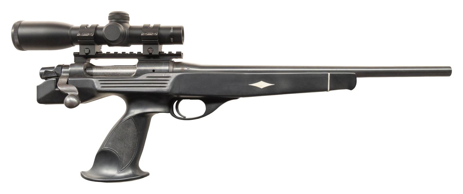 REMINGTON XP-100 BOLT ACTION PISTOL. (1 of 3)