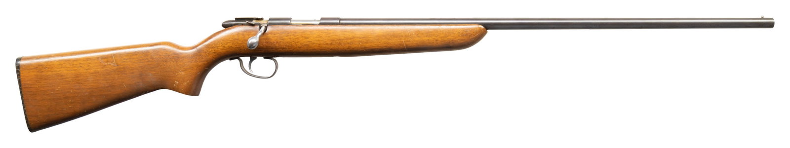 REMINGTON MODEL 510 "TARGETMASTER" .22 SMOOTH BORE: SINGLE SHOT BOLT ACTION SHOTGUN. Cal. 22 Smooth Bore. NSN. Bbl. 24 3/4". Model 510 (510SB) "Targermaster" single shot bolt action shotgun mfg. by Remington in 1954. Bbl. exhibits standard factory mark
