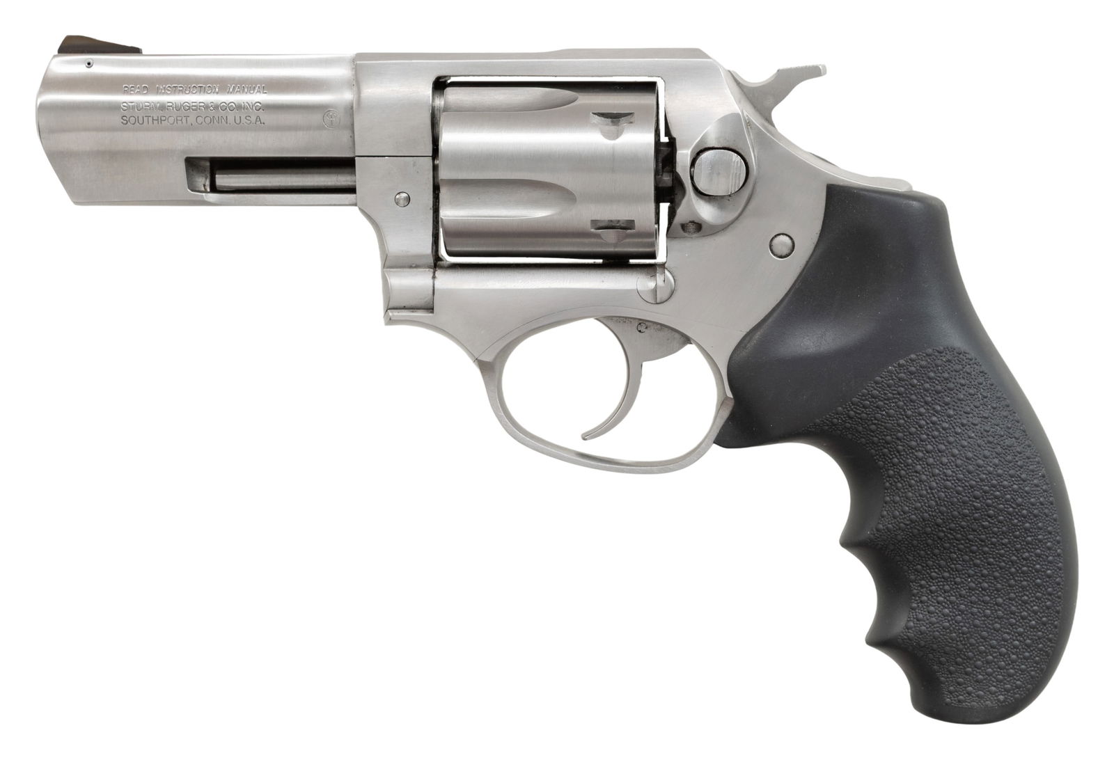 RUGER STAINLESS MODEL SP101 DA REVOLVER. (1 of 2)