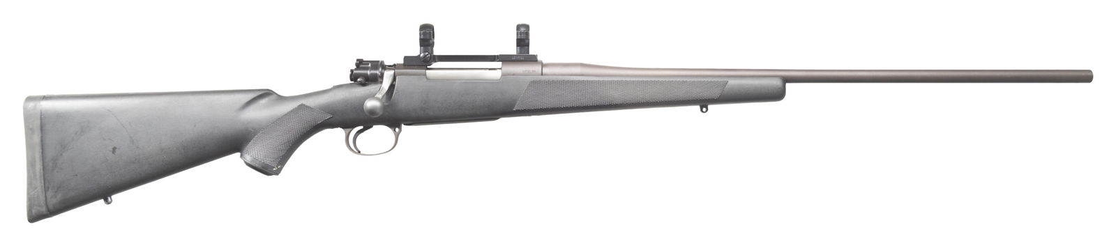 30-06 BRNO 98 STANDARD BOLT ACTION RIFLE.: Cal. 30-06. S# FA20606. Mfg. in 2001 & imported by E.A.A. Corp. Tapered 23.6" bbl. Matte black finish. Mauser action w/ control feed, claw extractor, fixed box magazine & 3 position shroud safety.