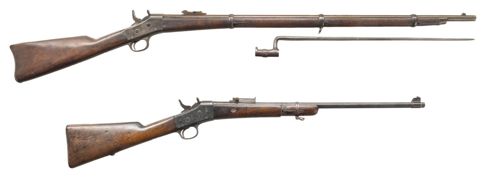 LOT OF TWO REMINGTON ROLLING BLOCKS. (1 of 9)