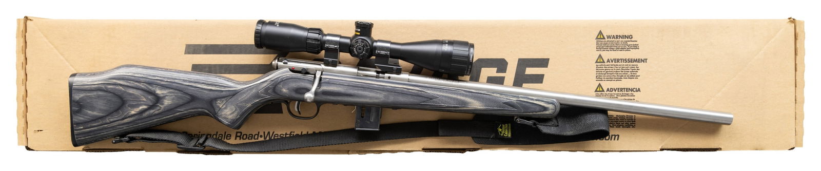 SAVAGE MODEL 93R17 BOLT ACTION RIFLE. (1 of 2)