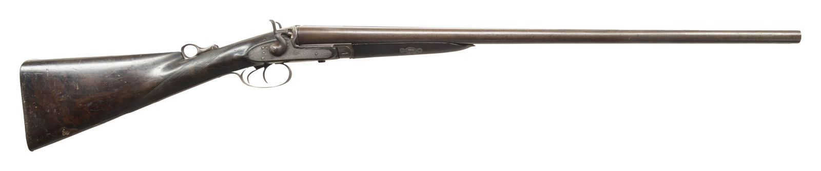 F. BAXTER RING BAR-IN-WOOD SXS HAMMER SHOTGUN. (1 of 4)