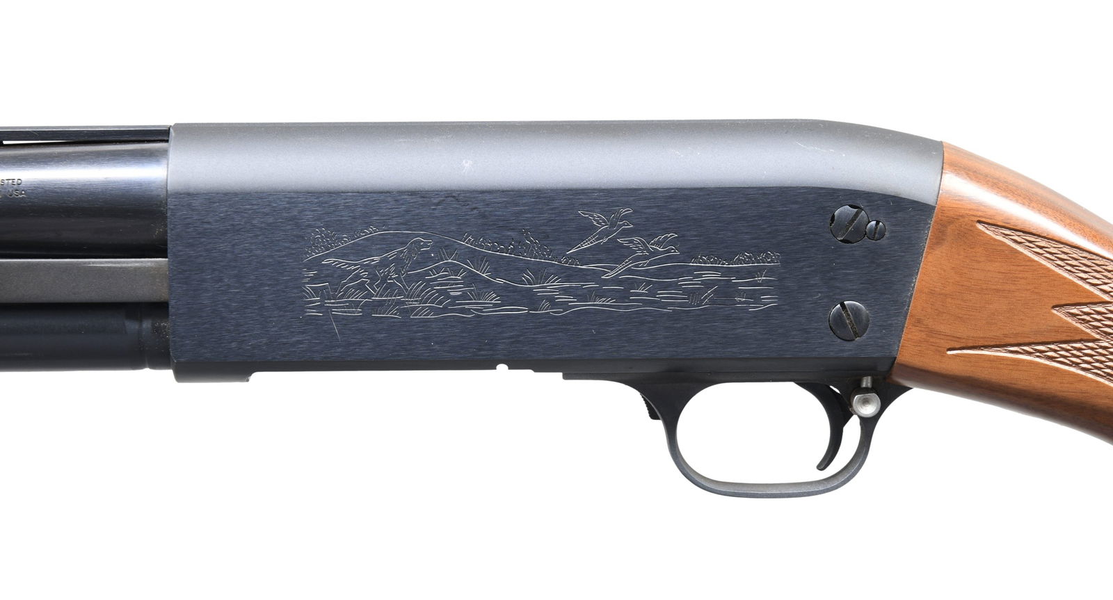 ITHACA MODEL 37 FEATHERLIGHT PUMP SHOTGUN. - 4