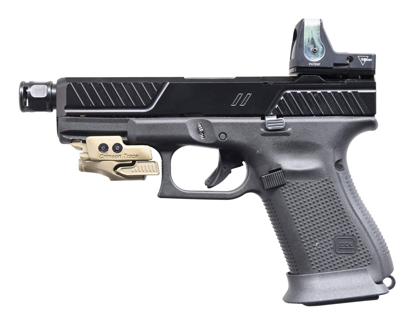 GEN 5 GLOCK / ZEV SEMI AUTO PISTOL WITH TRIJICON (1 of 2)
