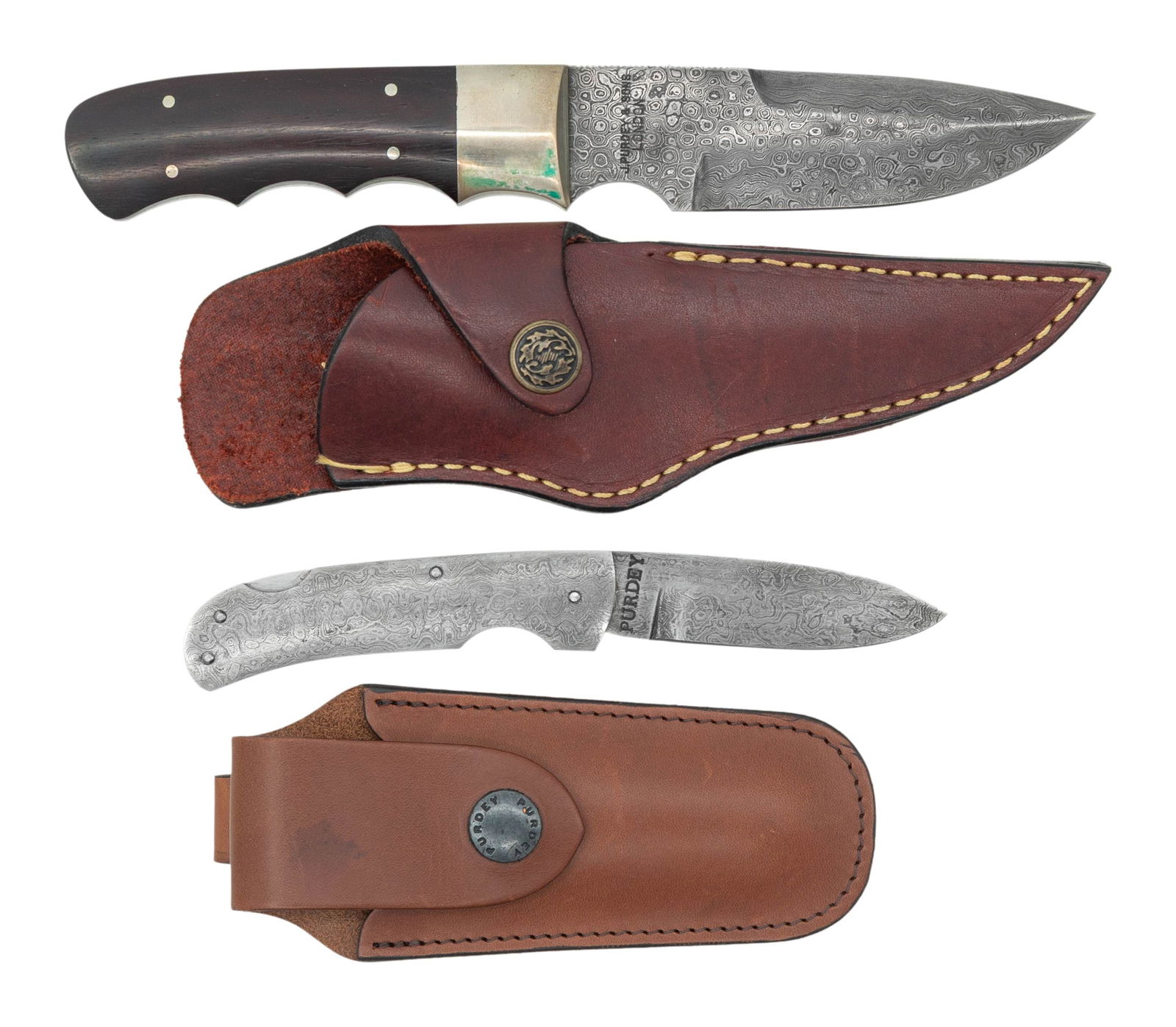 LOT OF 2 J. PURDEY & SONS FIXED & FOLDING BLADE (1 of 2)