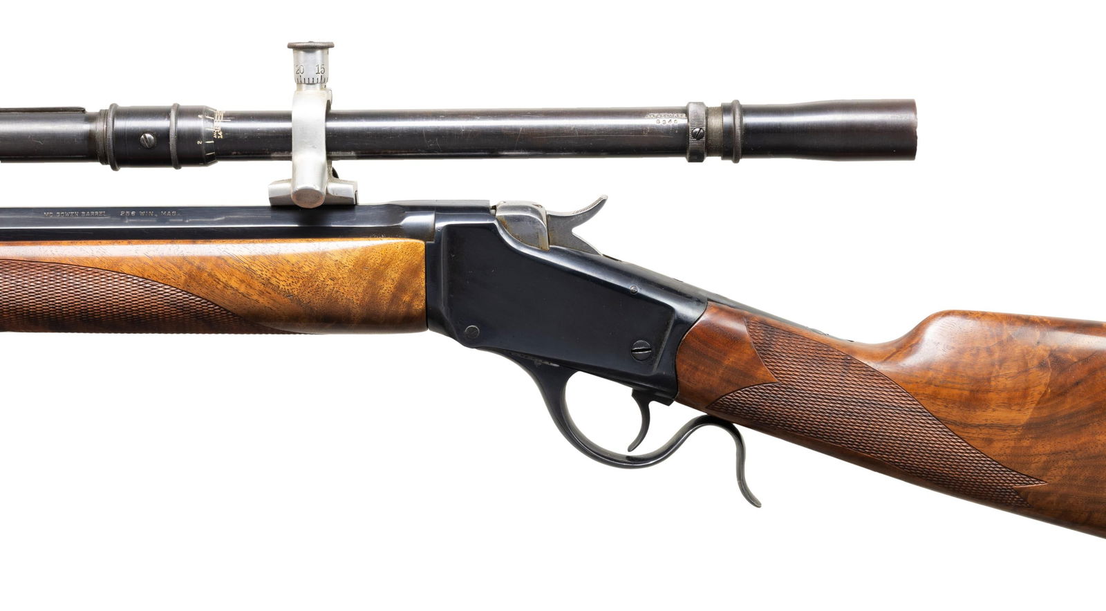 CUSTOM WINCHESTER MODEL 1885 LOW WALL FALLING - 4