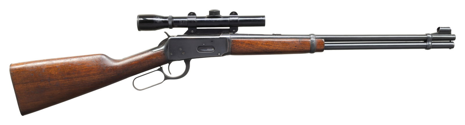 PRE-64 WINCHESTER MODEL 94 LEVER ACTION CARBINE.: Cal. 30-30. S# 1898213. Bbl. 20". Model 94 lever action carbine mfg. by Winchester in 1952. Left side of bbl. exhibits standard markings denoting the model and cal. designations. Metal components