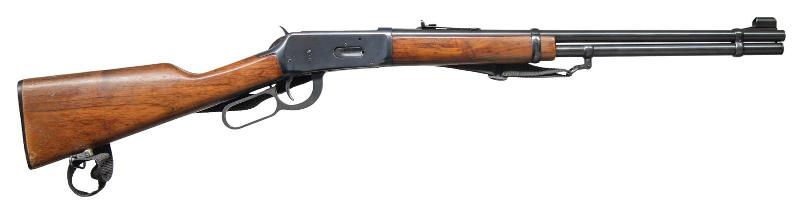 WINCHESTER MODEL 94 LEVER ACTION CARBINE.: Cal. 30-30 Win. S# 4498831. Bbl. 20". Model 94 lever action carbine mfg. by Winchester in 1977. Left side of the bbl. exhibits standard factory markings denoting Winchester's mfg. information, as