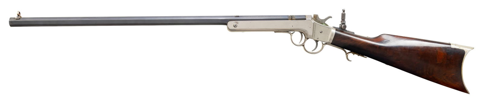 FRANK WESSON TWO TRIGGER SPORTING RIFLE. - 2