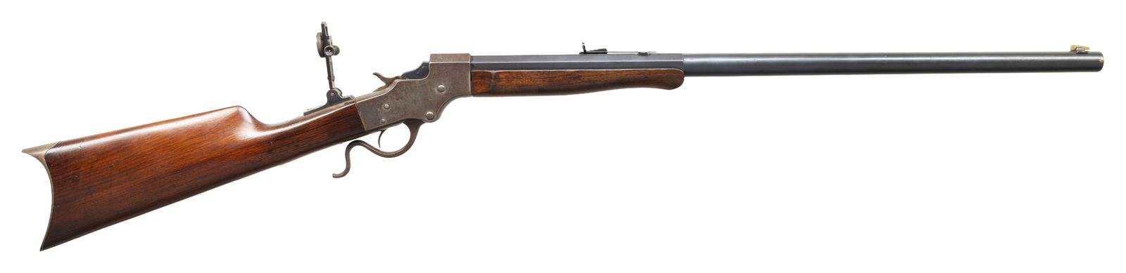 32-40 STEVENS NO. 44 SINGLE SHOT RIFLE. (1 of 4)