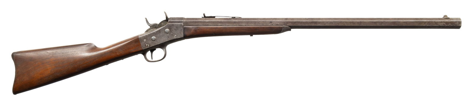 CUSTOM REMINGTON ROLLING BLOCK SINGLE SHOT RIFLE. (1 of 4)
