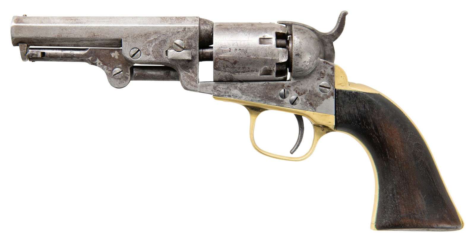 CIVIL WAR COLT 1849 POCKET MODEL REVOLVER. (1 of 5)