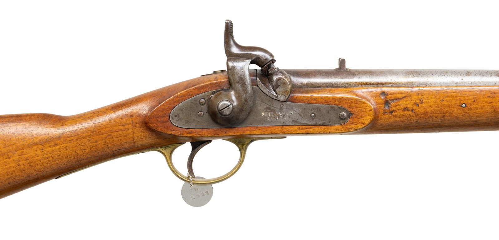POTTS & HUNT SADDLE RING MUZZLE LOADING CARBINE. - 3