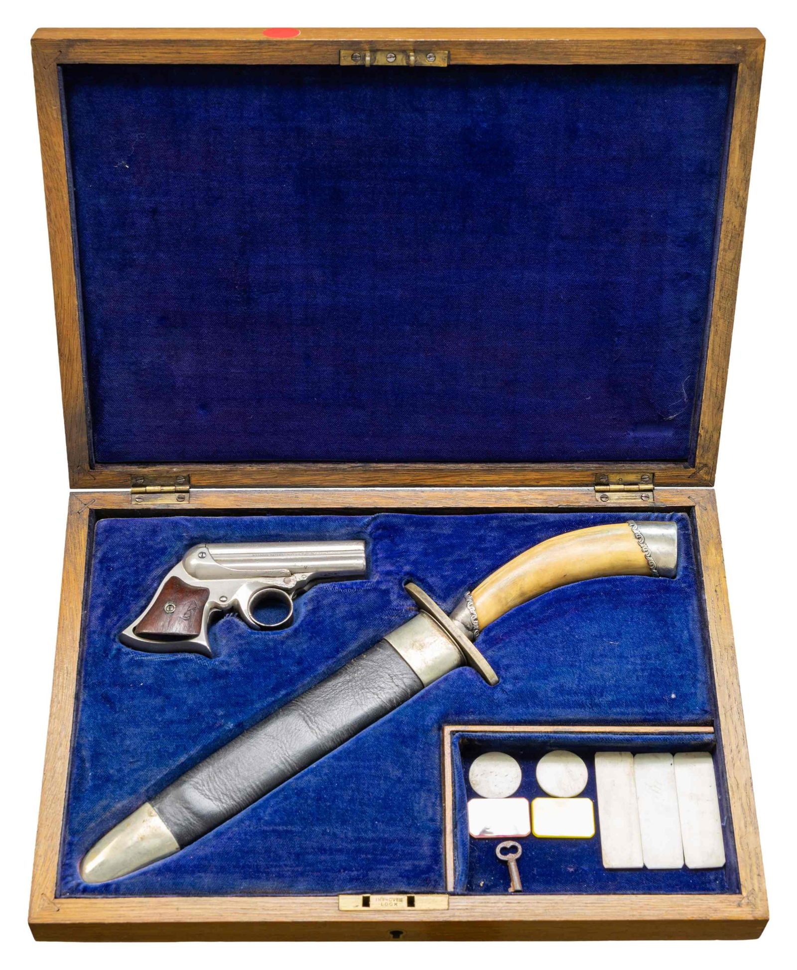 REMINGTON-ELLIOT 4 BBL PISTOL CASED WITH JAMES (1 of 3)