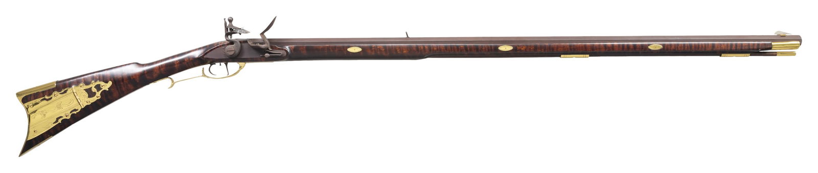 REMINGTON 1816 COMMEMORATIVE FLINTLOCK RIFLE.: Cal. 50. S# ER1816-0215. Manufactured in 1995 in 150th year commemoration of Eliphalet Remington's 1st rifle made 1816 which began the Remington Arms company. Standard configuration, 39" octagonal bar