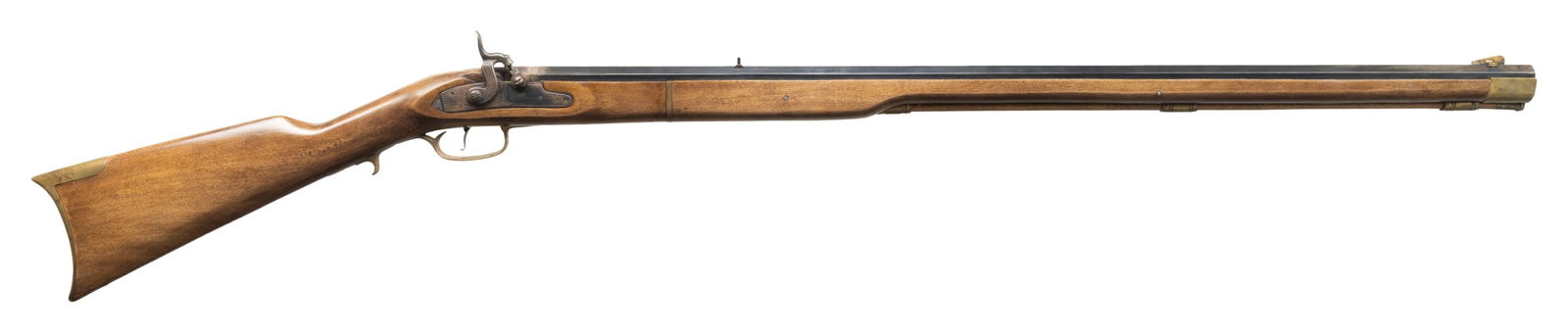 SPANISH JUKAR FULL STOCK PERCUSSION RIFLE. (1 of 4)