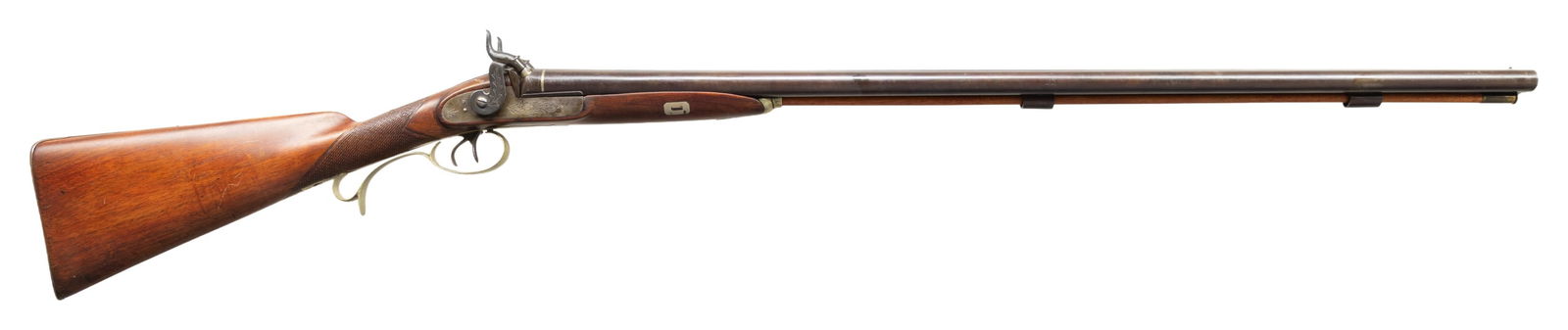 BELGIAN PERCUSSION SXS "BUCK & BALL" GUN. (1 of 4)