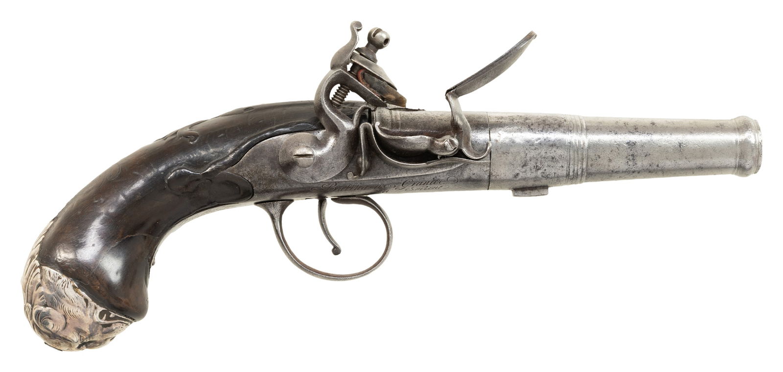 INTERESTING FRENCH SCREW CANNON BARREL FLINTLOCK (1 of 3)