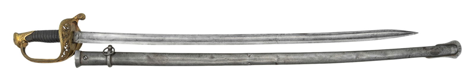 FRENCH M1845 FOOT OFFICER'S SWORD. (1 of 2)