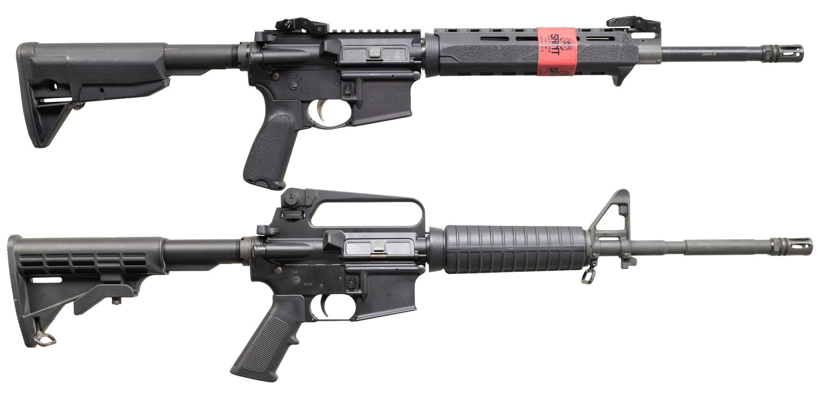 GROUPING OF 2 AR-15 STYLE 5.56 NATO CARBINES. (1 of 9)