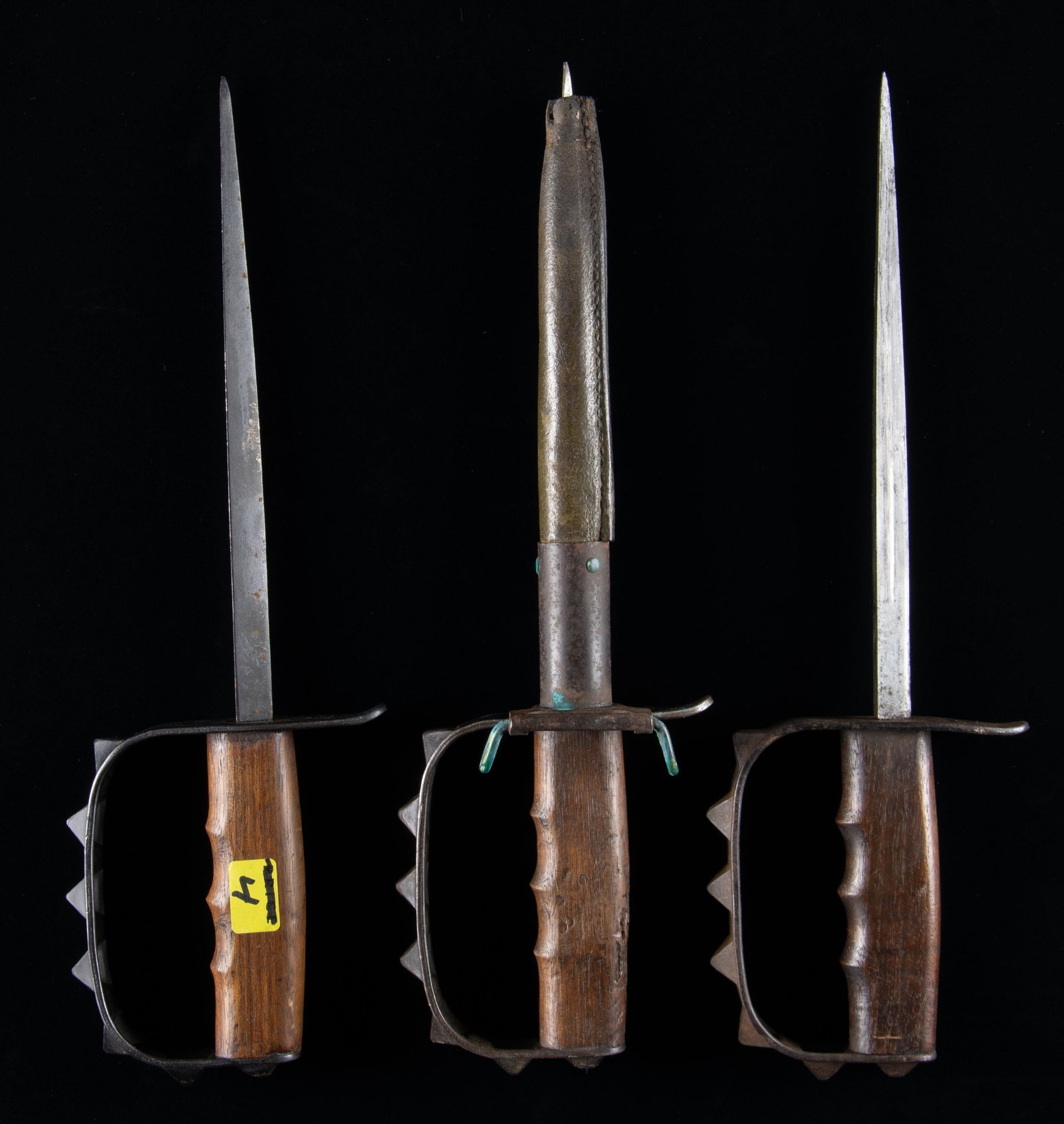 3 WWI US LF&C 1917 TRENCH KNIVES. (1 of 2)
