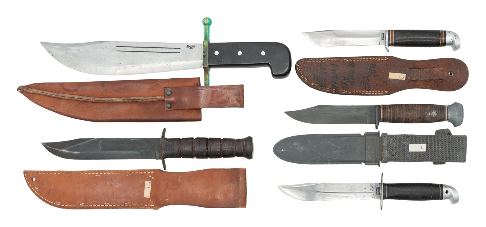 5 US FIGHTING KNIVES. - 2