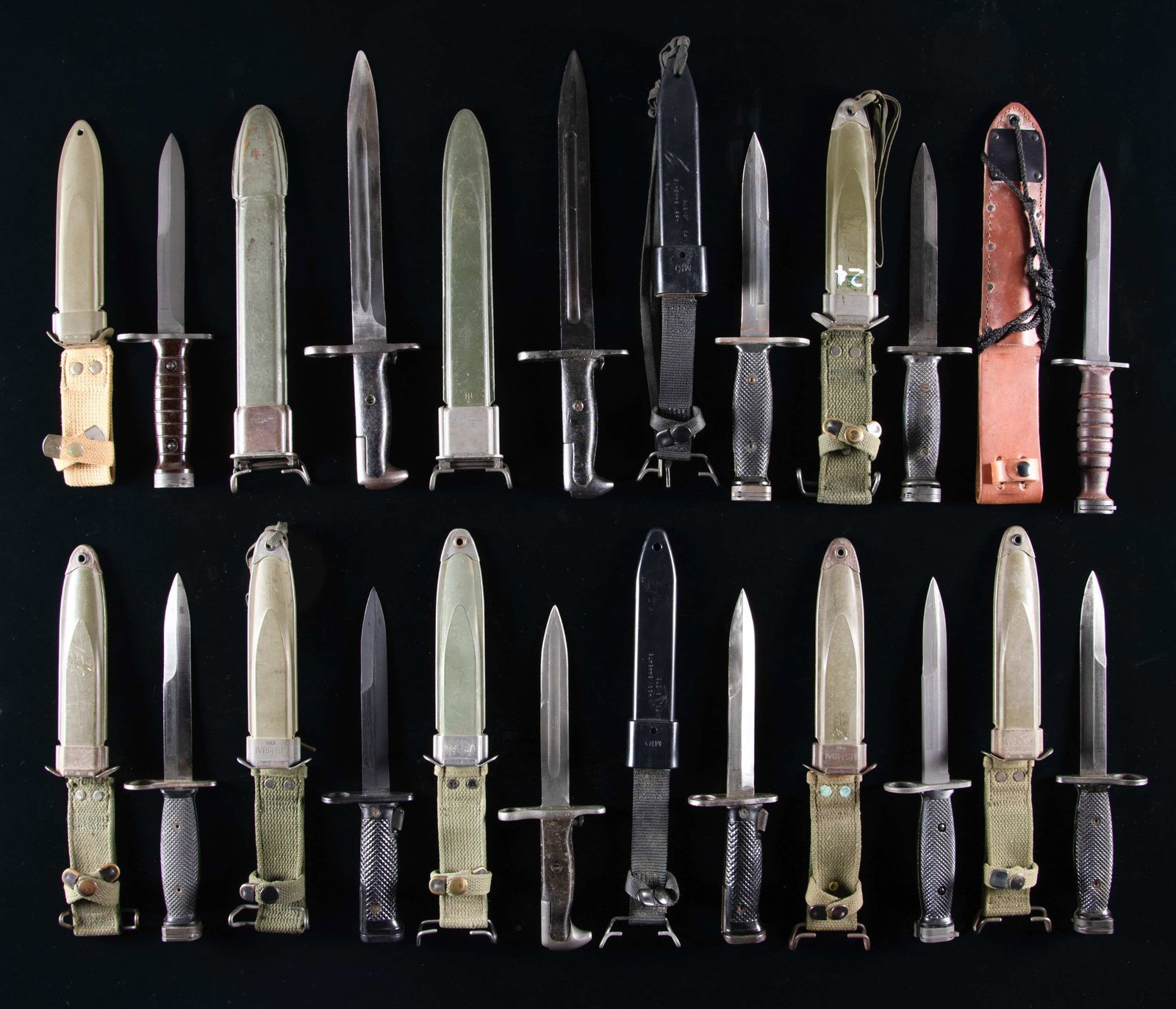 GROUPING OF TWELVE WWII AND COLD WAR ERA U.S. (1 of 4)
