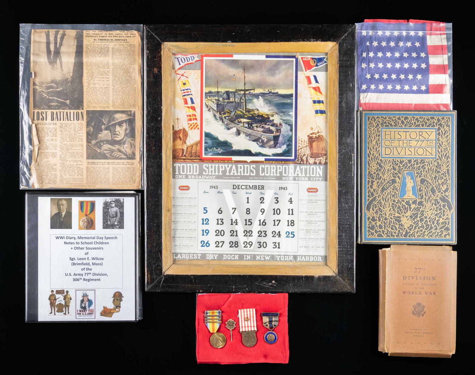 WWI PERSONAL ACCOUNTS AND SOUVENIRS OF . (1 of 1)