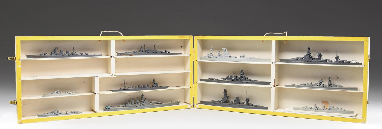 12 WWII NAVAL SHIP IDENTIFICATION MODELS IN THEIR (1 of 6)