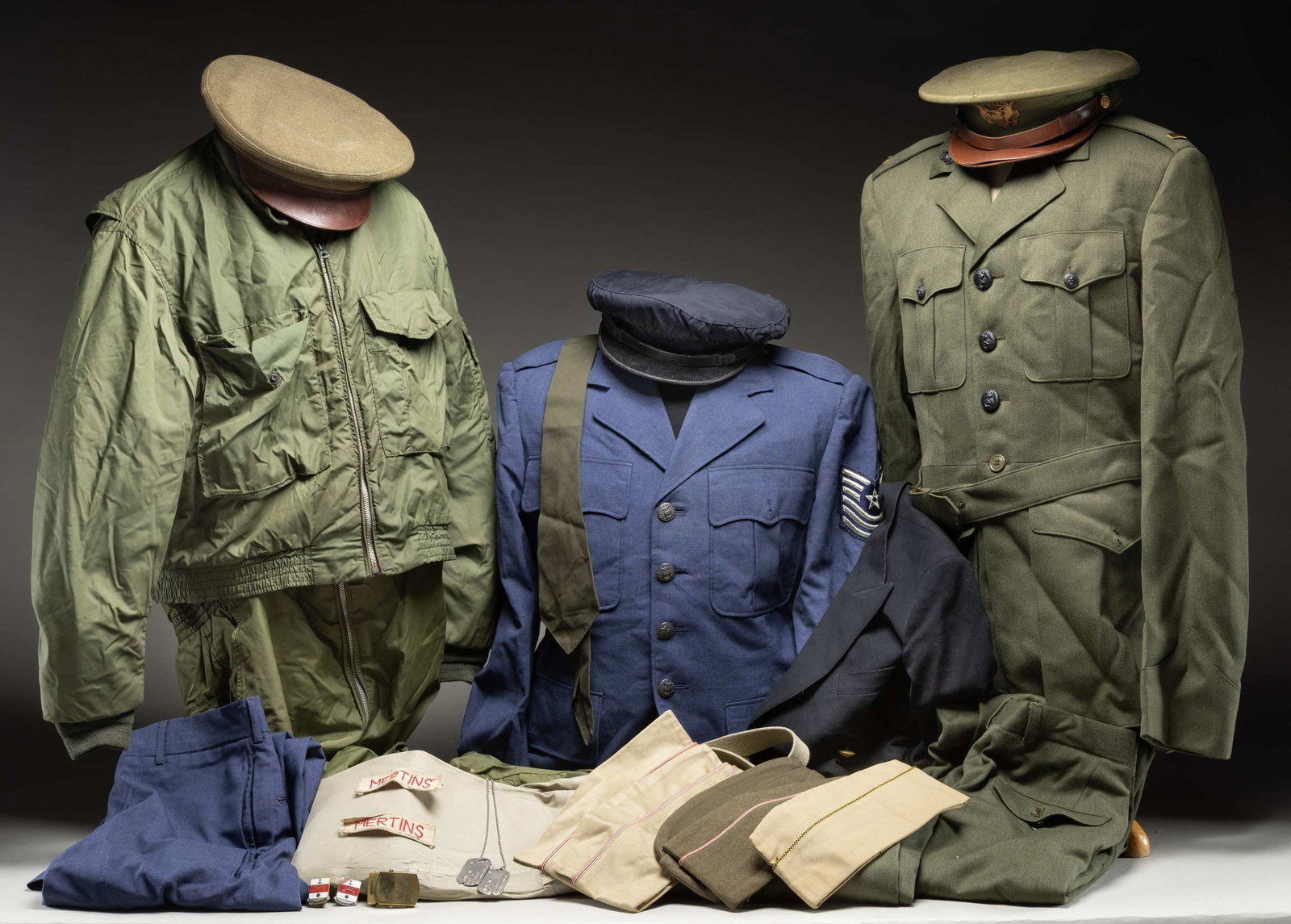 LOT OF U.S. MILITARY COATS, ETC. (1 of 1)