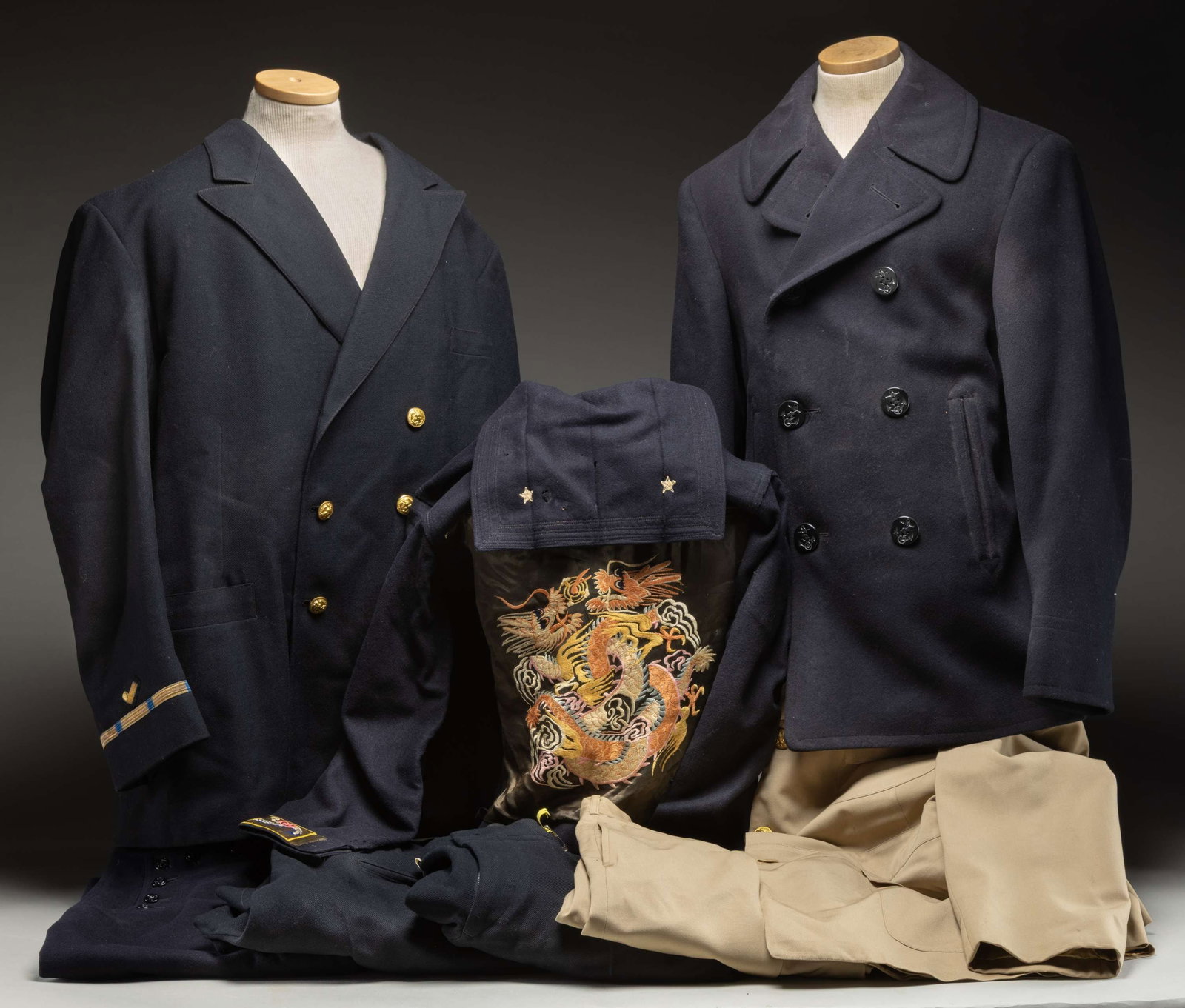U.S. NAVY UNIFORM GROUPING. (1 of 1)