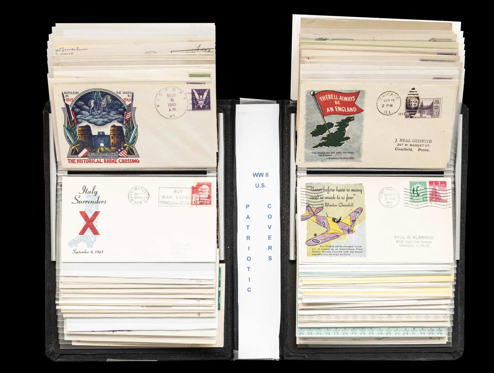 INTERSTING COLLECTION OF PATRIOTIC US WWII (1 of 9)