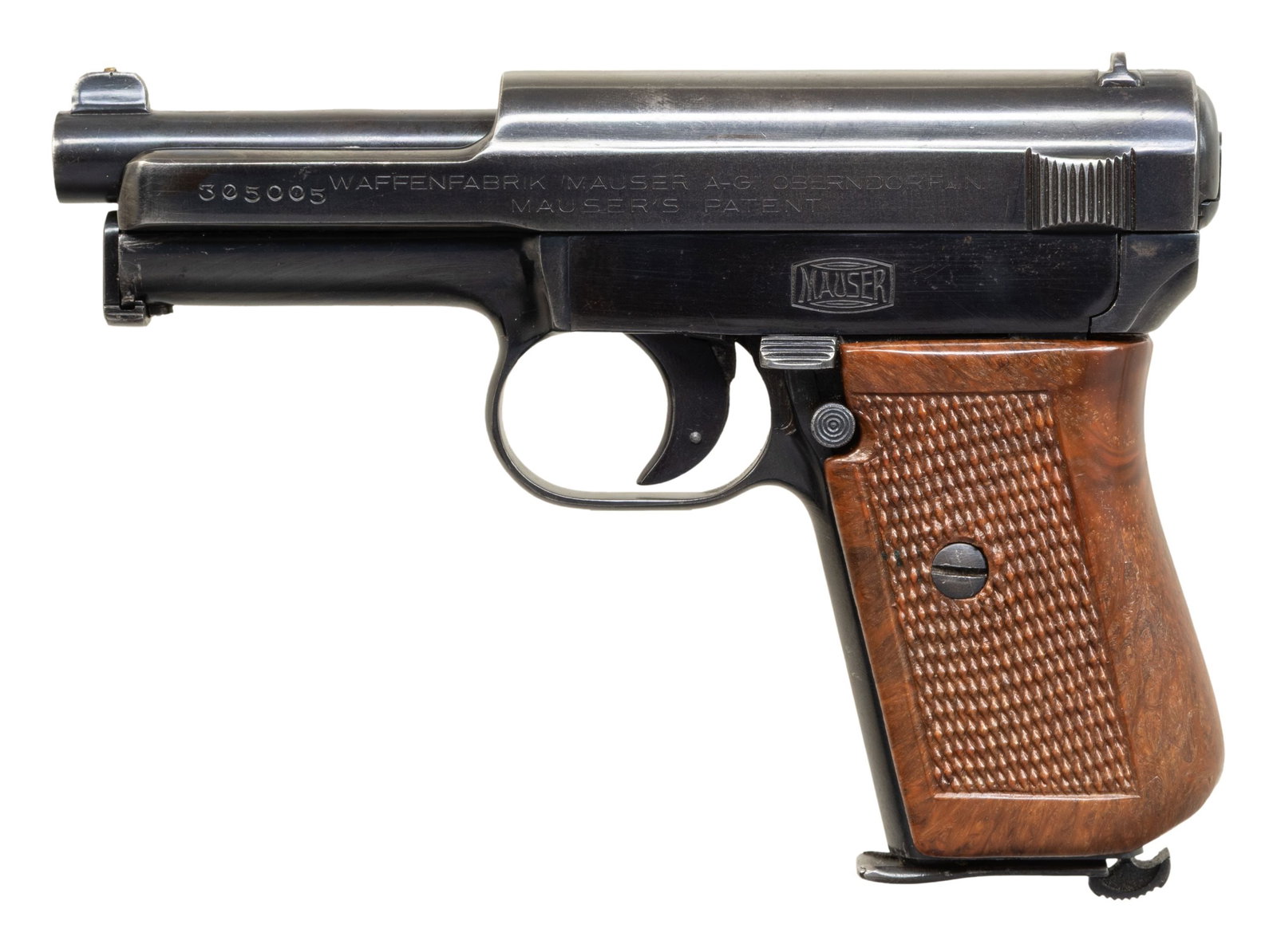 MAUSER MODEL 1914 SEMI-AUTOMATIC PISTOL. (1 of 2)