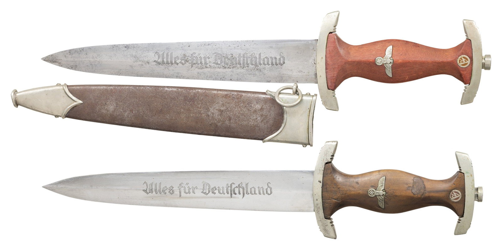 2 WWII GERMAN SA DAGGERS. (1 of 4)