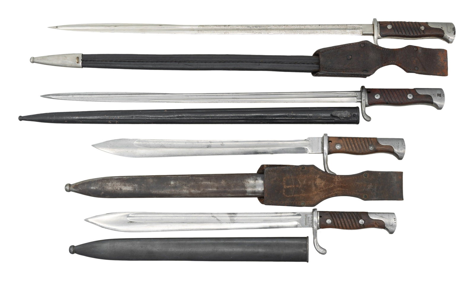 4 GERMAN BAYONETS. - 2