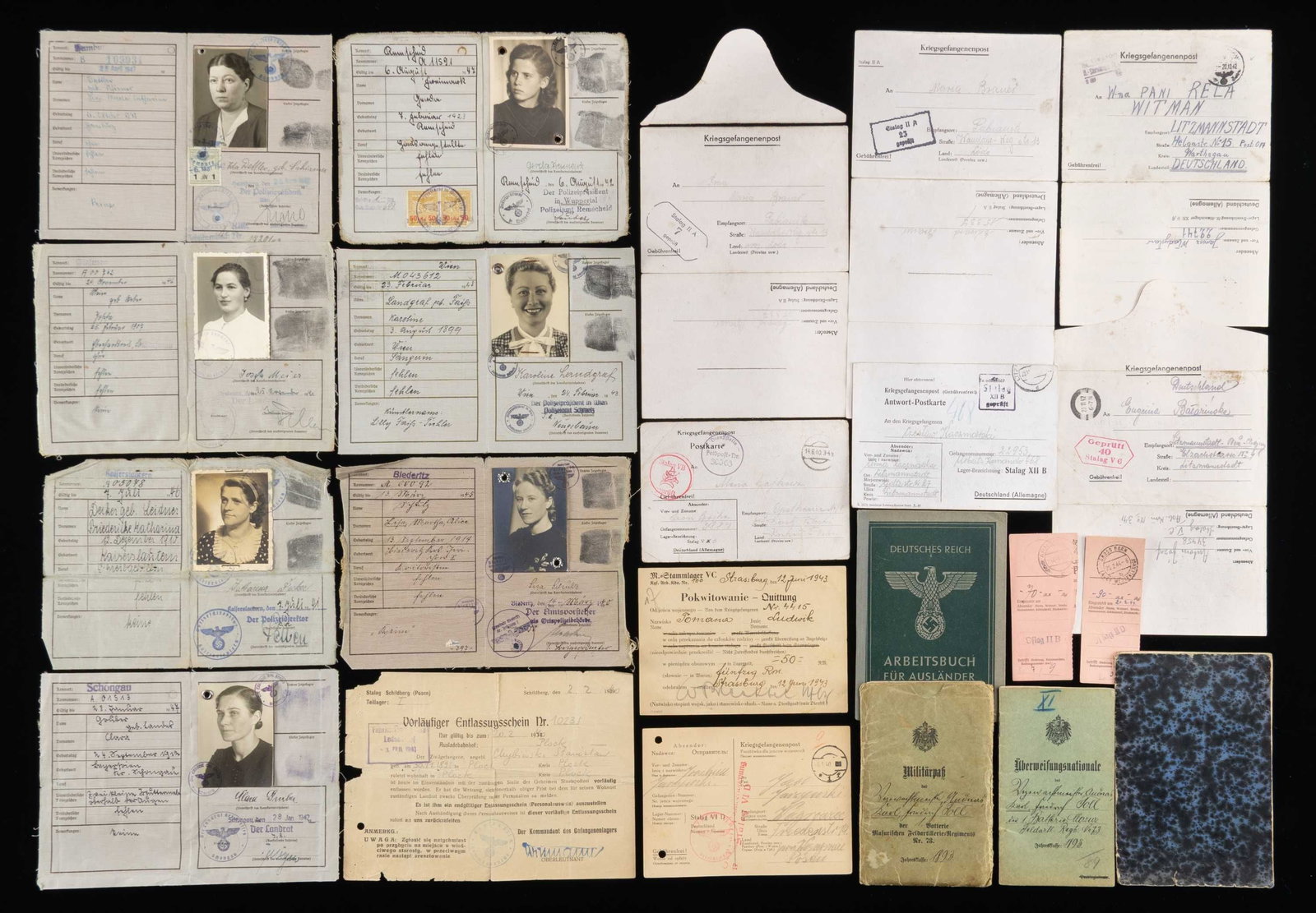 WWII GERMAN EPHEMERA GROUPING. (1 of 2)