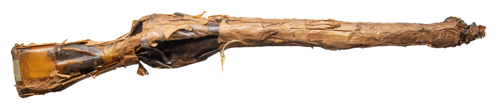 WRAPPED NO. 4 MKII ENFIELD BOLT ACTION RIFLE. (1 of 2)