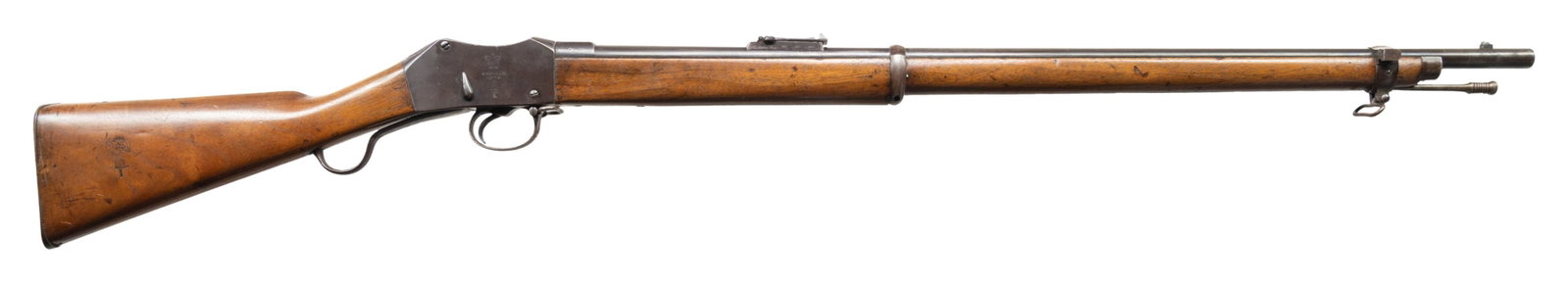 BRITISH MKIII MARTINI HENRY SINGLE SHOT RIFLE. (1 of 6)