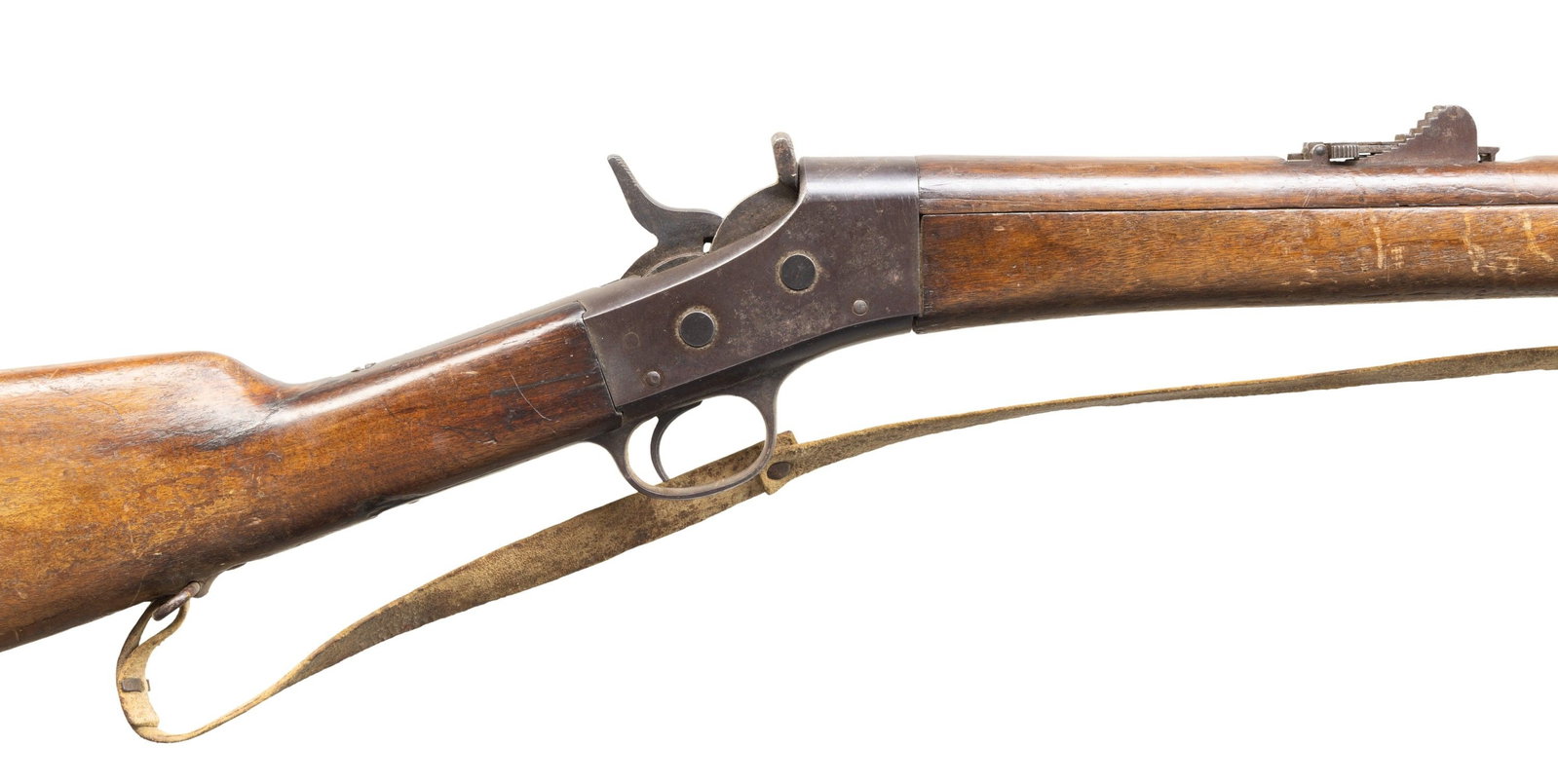 TWO MEXICAN ROLLING BLOCK RIFLES. - 4