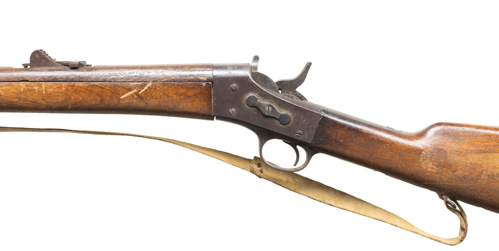 TWO MEXICAN ROLLING BLOCK RIFLES. - 6