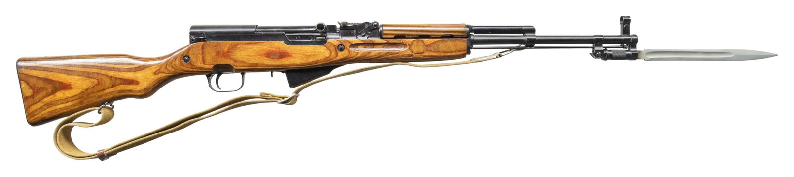RUSSIAN SKS SEMI AUTO CARBINE.: Cal. 7.62x39. S# IB6887 (importer translated prefix). Bbl. 20 1/2" with Century import marking. Standard SKS sights. All visible matching numbers with some parts appearing arsenal renumbered to match.