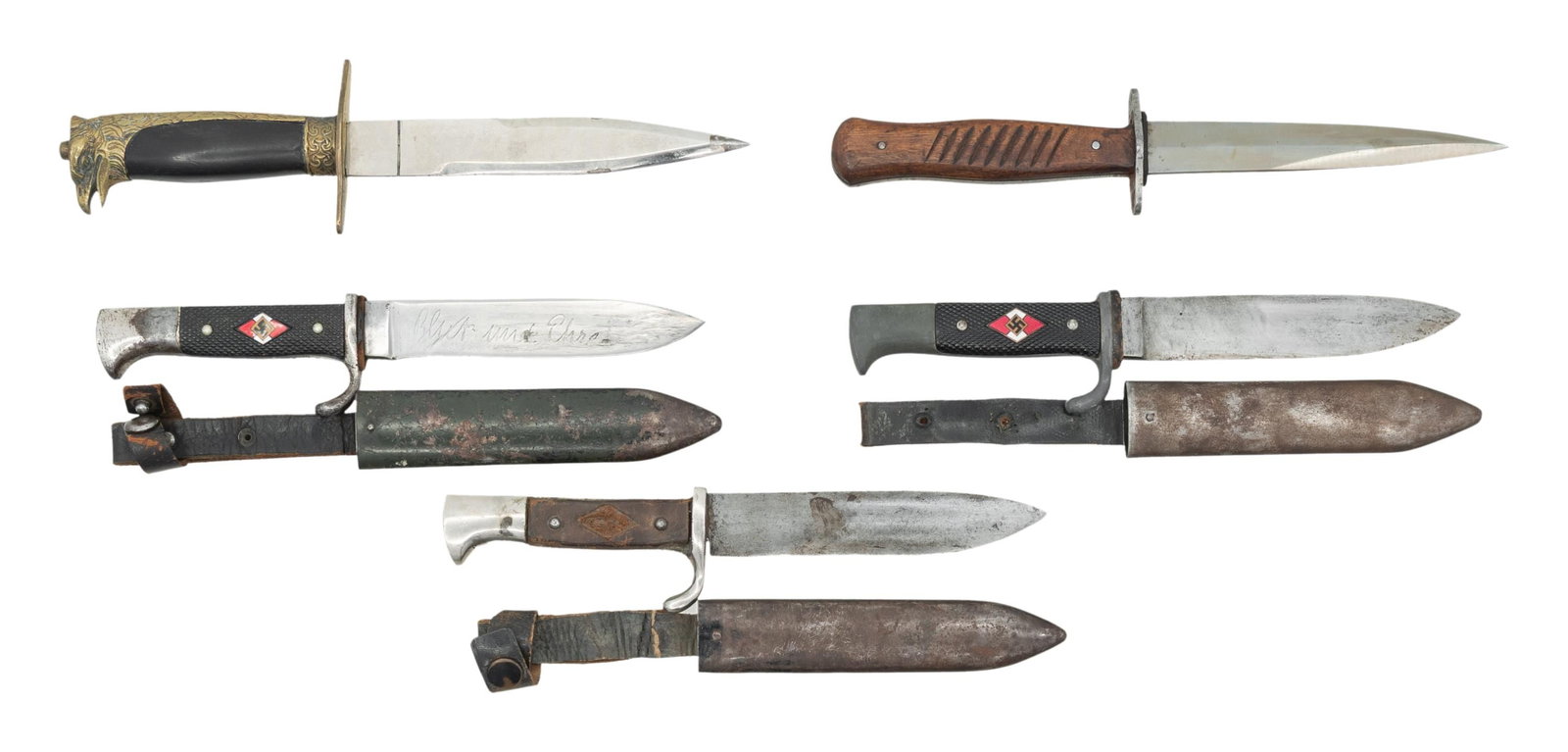 5 MILITARY & POLITICAL DAGGERS. (1 of 2)