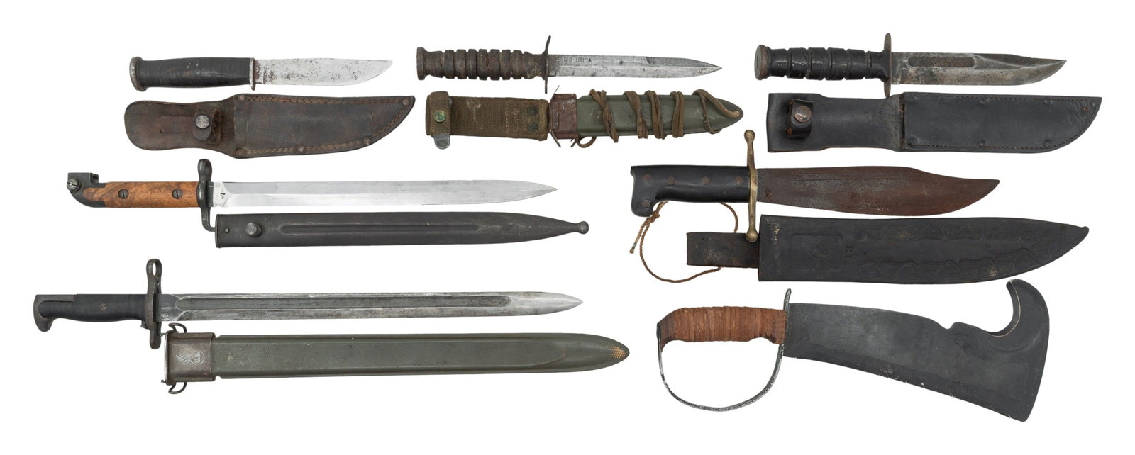 7 KNIVES,BOYONETS, AND OTHER EDGED WEAPONS. (1 of 2)