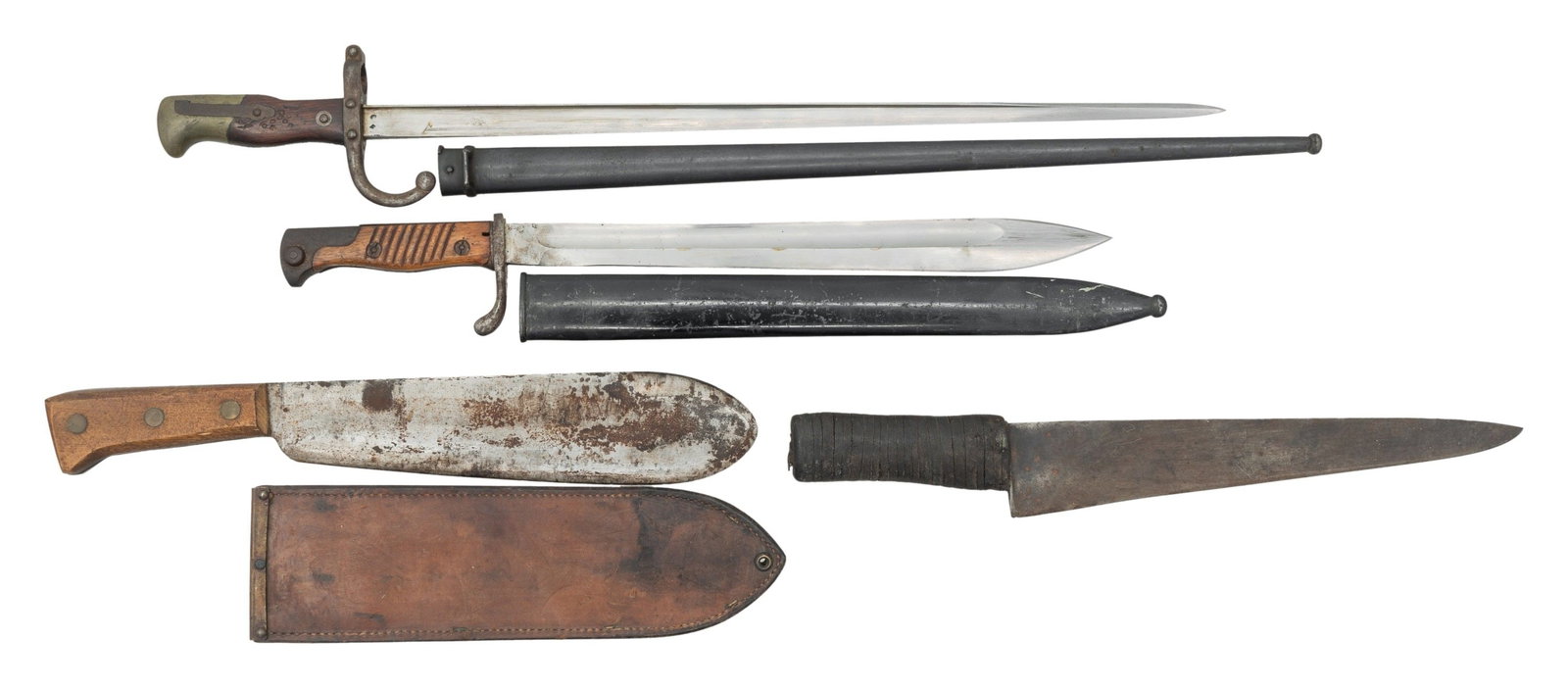 2 BAYONETS & 2 KNIVES. (1 of 2)