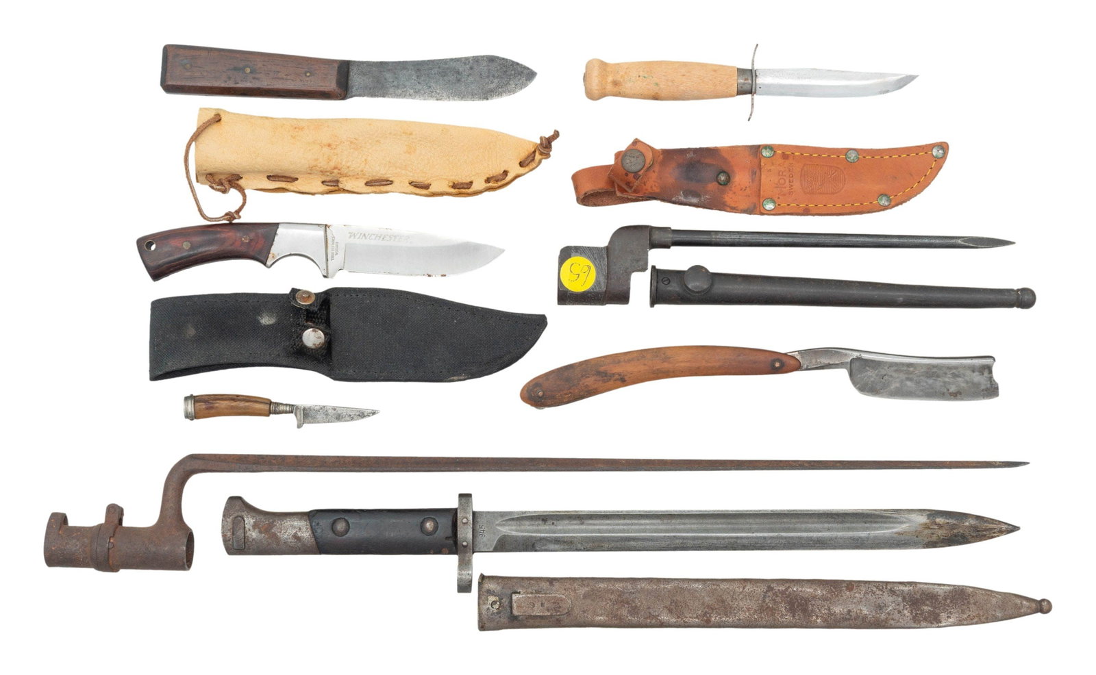 3 BAYONETS & 5 KNIVES. (1 of 2)