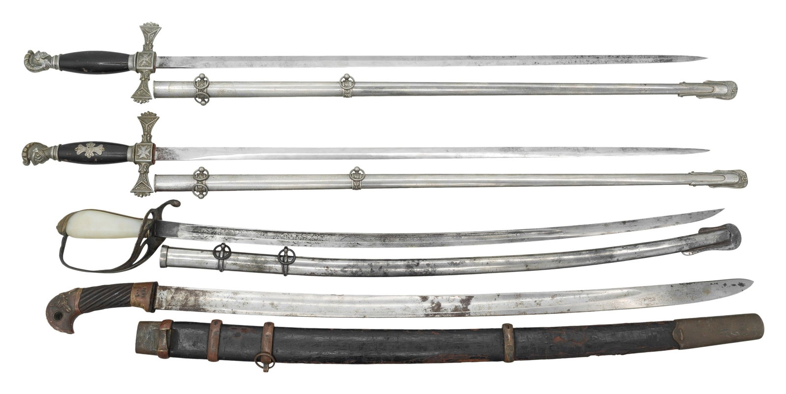 SOVIET SHASHKA , LILLEY & 2 FRATERNITY SWORDS. (1 of 2)