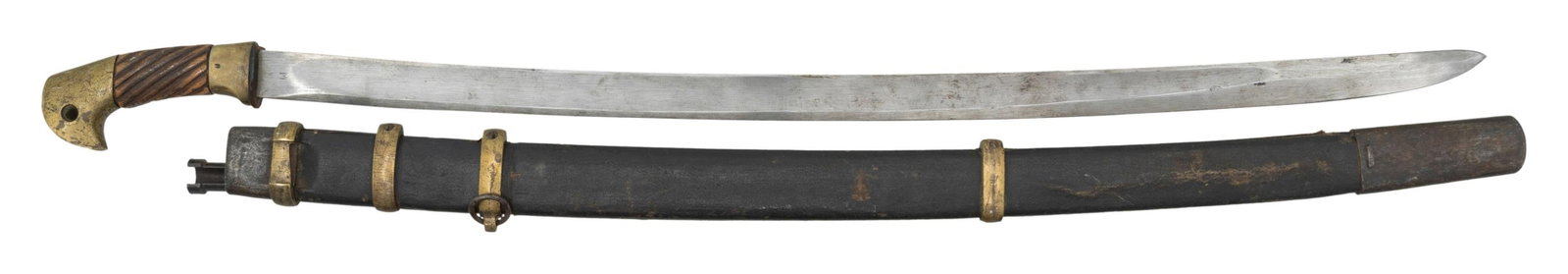 WWII RUSSIAN COSSACK SHASHKA SABER WITH SCABBARD (1 of 3)
