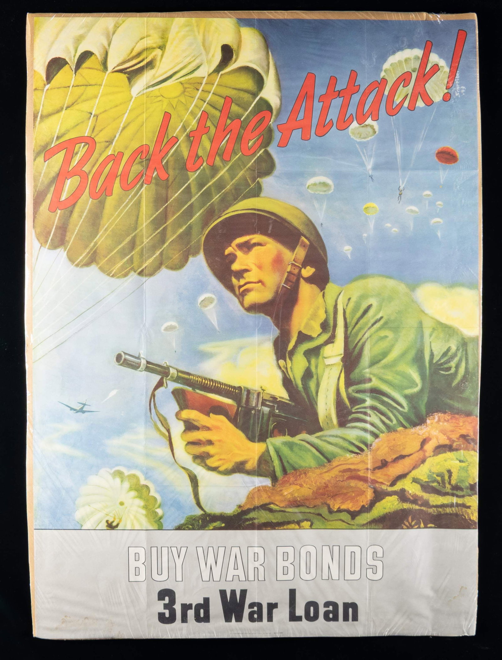 4 WAR BOND POSTERS - 2